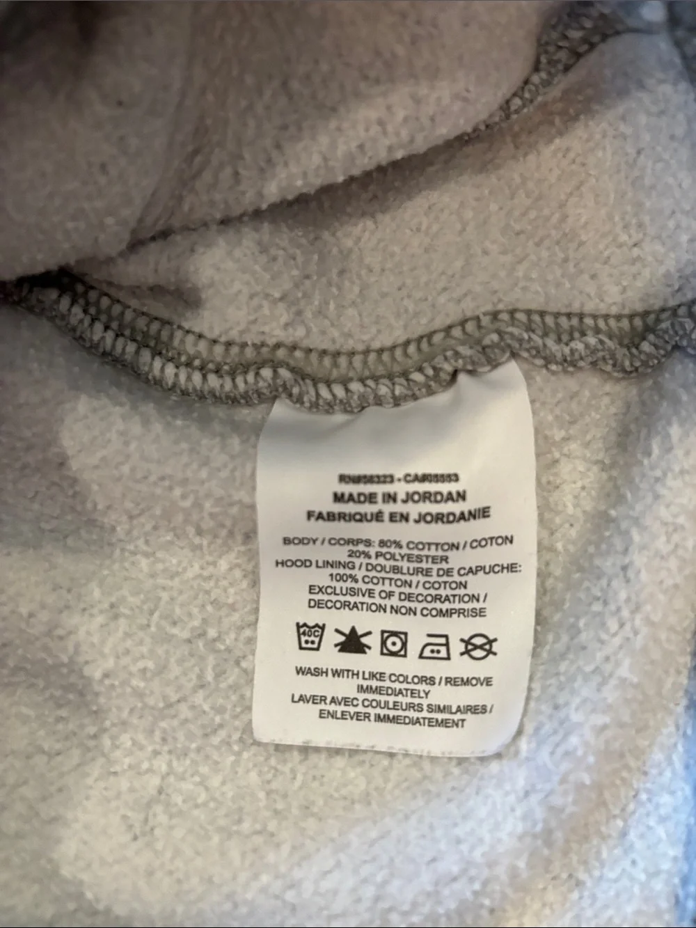 Nike Gray Pullover Hoodie with White Logo